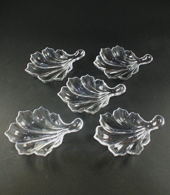 【BACCARAT】バカラ　木の葉型小皿5客