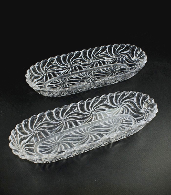 【BACCARAT】バカラ　Rosaces multiples ブラシ入れ2個