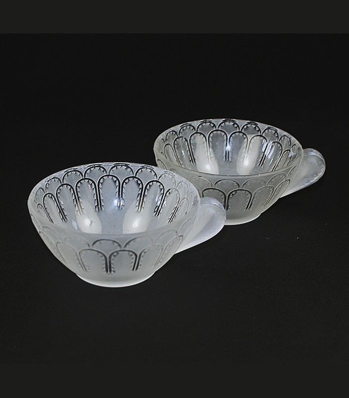 【LALIQUE】ルネ・ラリック  JAFFA アイスクリームカップ2客
