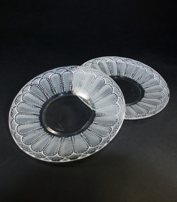 【LALIQUE】ルネ・ラリック  JAFFA 皿N°5 2客
