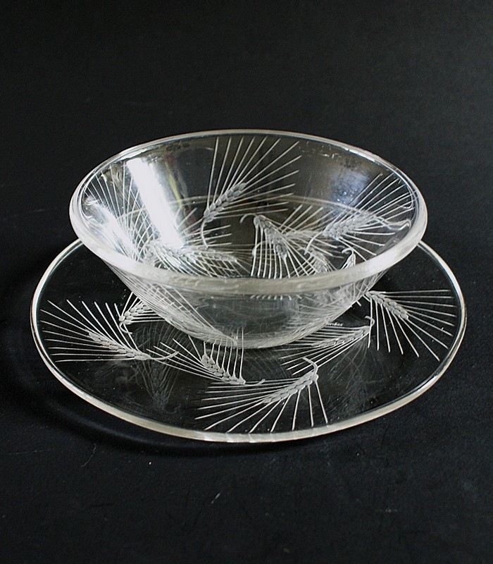 【LALIQUE】ルネ・ラリック　ARRAS 深鉢と皿
