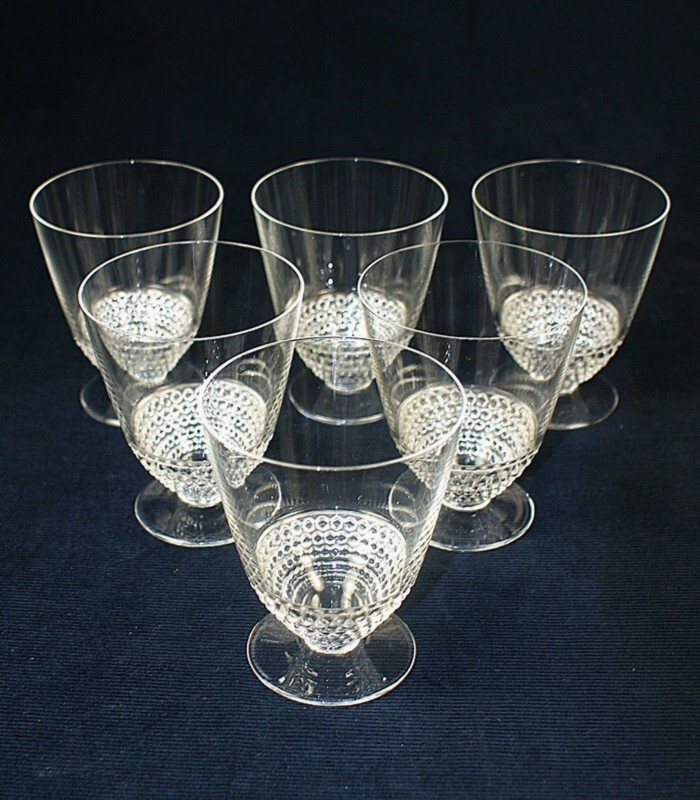 【LALIQUE】ルネ・ラリック　NIPPON グラスH.9.2cm 6客