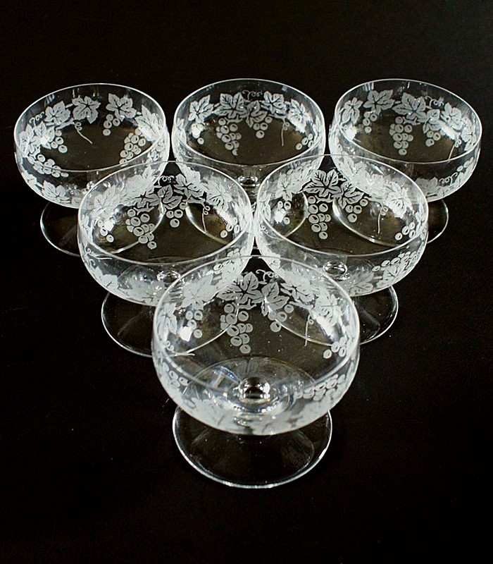 【BACCARAT】バカラ　Riesslingシャンパンクップ６客