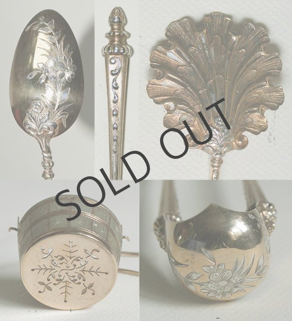 画像5: ヴェルメイユのティースプーンセット 19世紀末フランス (5)