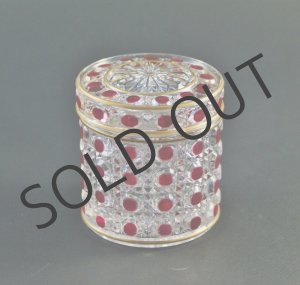 画像: 【BACCARAT】バカラ パウダーボックス Diamants pierreries赤