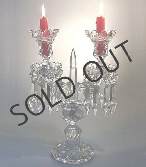 画像: 【BACCARAT】バカラ 2灯式キャンドルスタンド Bambous tors 