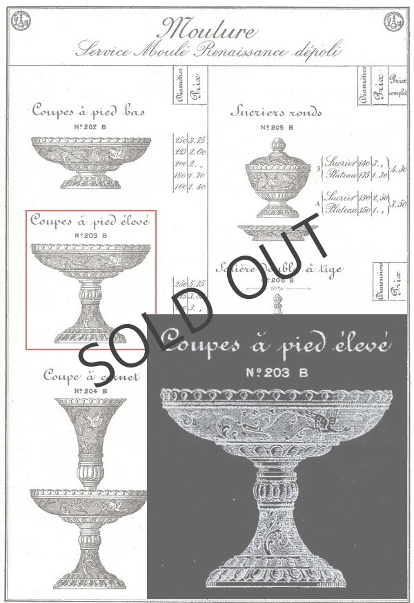 画像4: 【BACCARAT】バカラ 高脚付きコンポートRenaissance  (4)