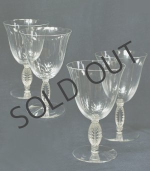 画像: 【LALIQUE】ラリック　FONTAINEBLEAU No.2グラス　4客