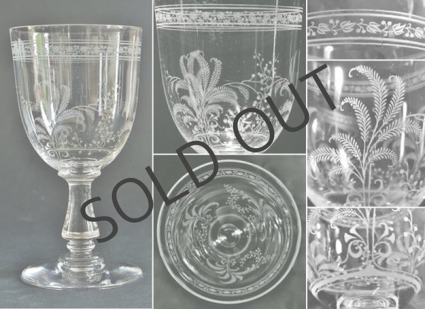 画像4: 【BACCARAT】バカラ　Fougères ワイングラス6客 (4)