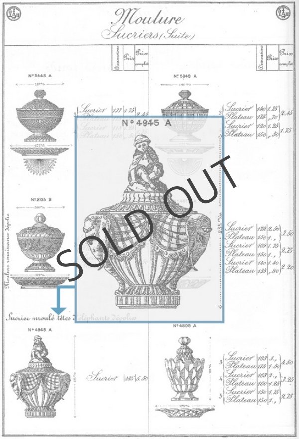 画像5: 【BACCARAT】バカラ　象と象使いの少年 蓋物 (5)