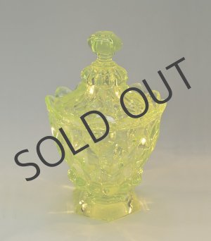 画像: 【BACCARAT】バカラ　ウランガラスの蓋物