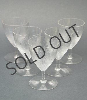 画像: 【LALIQUE】ルネ・ラリック　LOTUS グラス5客
