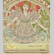 画像3: 【MUCHA】ミュシャ　1905年のメニュー（絹織物） (3)