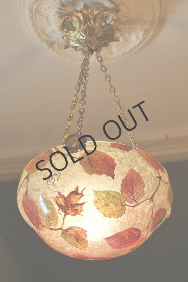 画像2: 【LEGRAS】ルグラ ノワゼット文吊灯 (2)