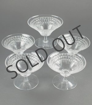 画像: 【LALIQUE】ルネ・ラリック　FLEURフルーツ・カップ5客