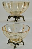 画像3: 【BACCARAT】バカラ　梅文足付きラスター彩深鉢 (3)