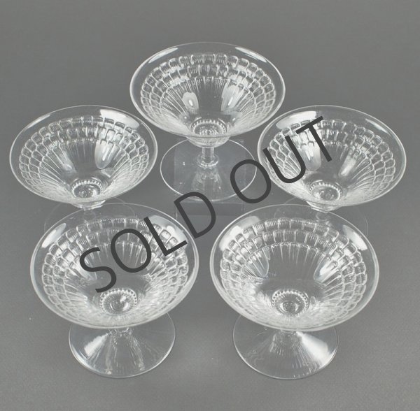 画像3: 【LALIQUE】ルネ・ラリック　FLEURフルーツ・カップ5客 (3)