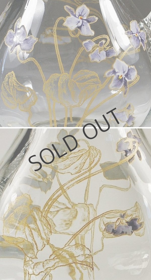 画像6: LEGRAS】ルグラ　エナメル彩すみれ文水差し (6)