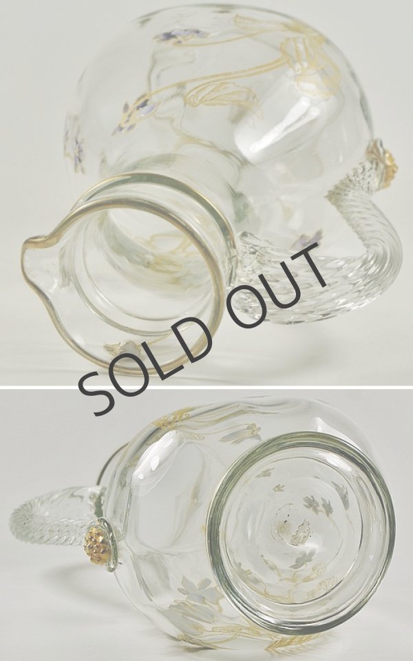 画像5: LEGRAS】ルグラ　エナメル彩すみれ文水差し (5)