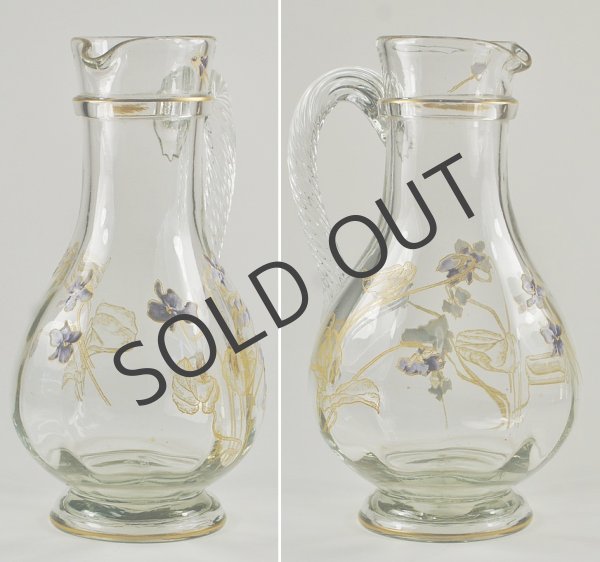 画像4: LEGRAS】ルグラ　エナメル彩すみれ文水差し (4)