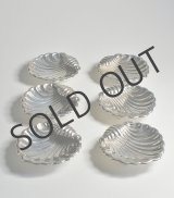 画像: 貝の形をした銀の小皿 6客