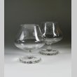 画像1: 【LALIQUE】ルネ・ラリック　LILLEグラス2客セット (1)