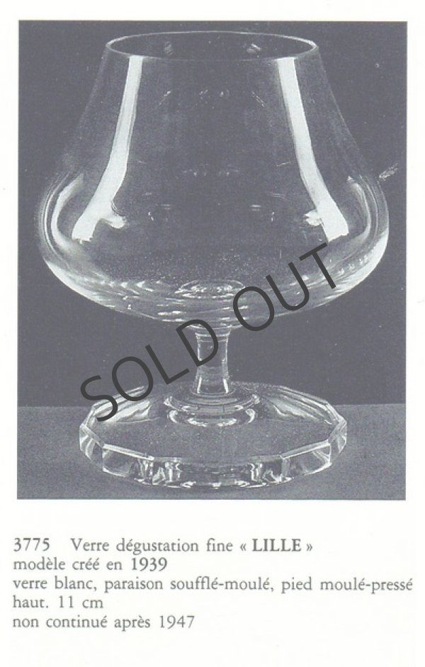 画像5: 【LALIQUE】ルネ・ラリック　LILLEグラス2客セット (5)