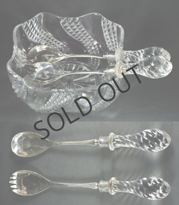 画像3: 【BACCARAT】バカラ　サラダボウル＆サーヴァー (3)