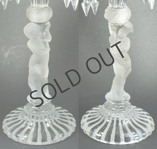 画像4: 【BACCARAT】バカラ　ENFANT 2灯式燭台一対 (4)