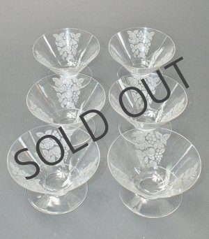 画像: 【BACCARAT】バカラ　果実文シャンパンクップ6客