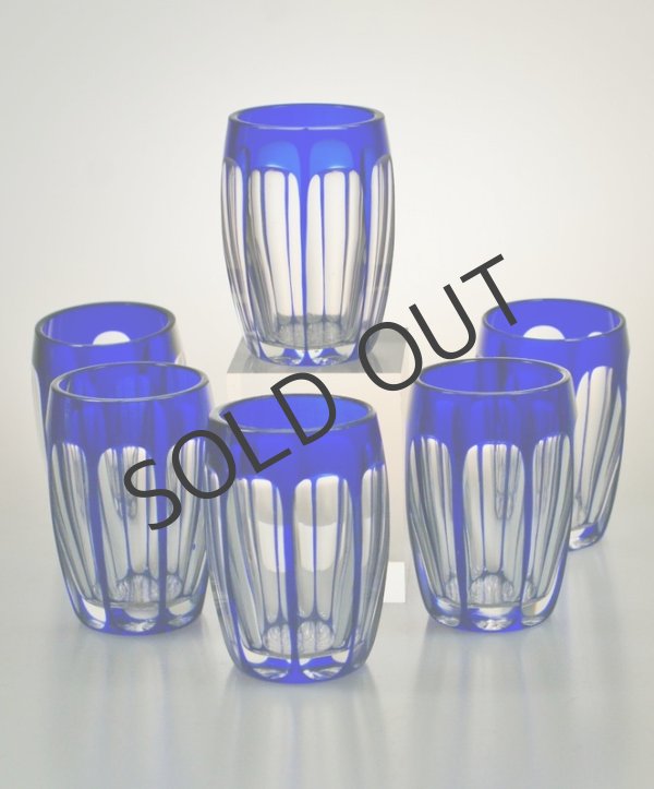 画像5: 【St-Louis】サン・ルイ　ブルー色被せ酒器セット (5)