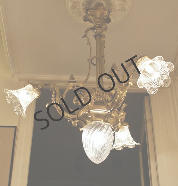 画像5: 【BACCARAT】バカラ　ルネッサンス風4灯式シャンデリア (5)