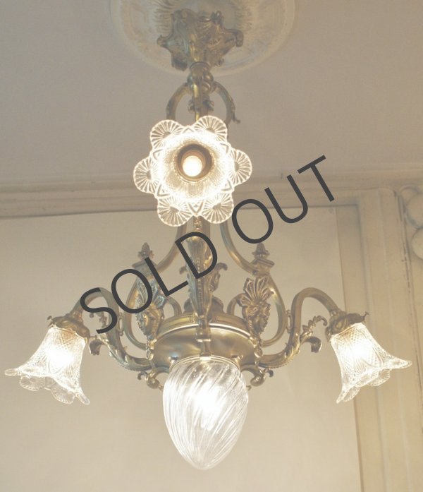 画像4: 【BACCARAT】バカラ　ルネッサンス風4灯式シャンデリア (4)