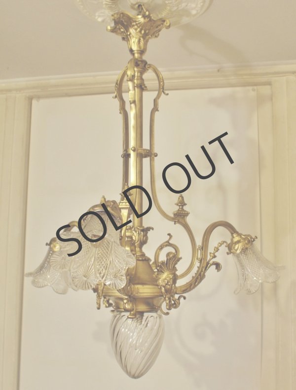 画像3: 【BACCARAT】バカラ　ルネッサンス風4灯式シャンデリア (3)