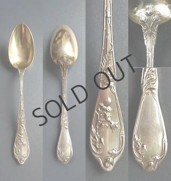 画像3: 【BOULENGER】ブランジェ　アザミ文ティースプーン6客 (3)