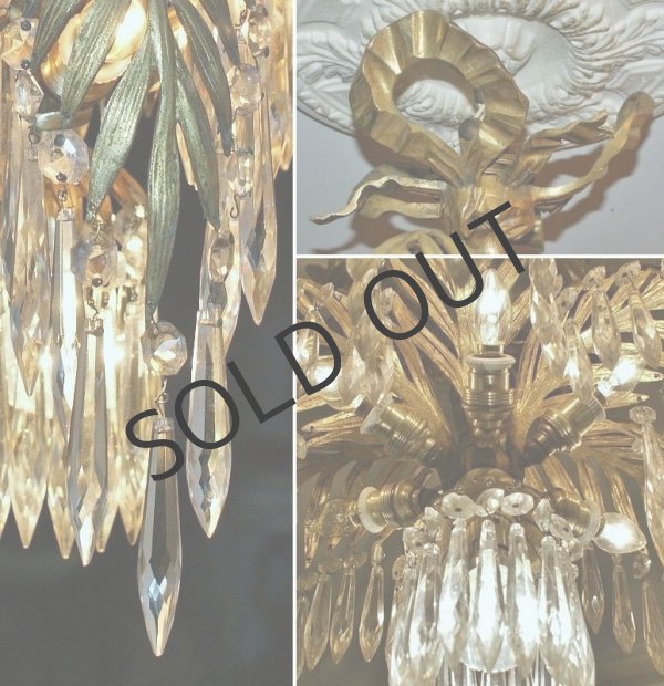 画像7: 椰子の木型7灯式シャンデリア (7)