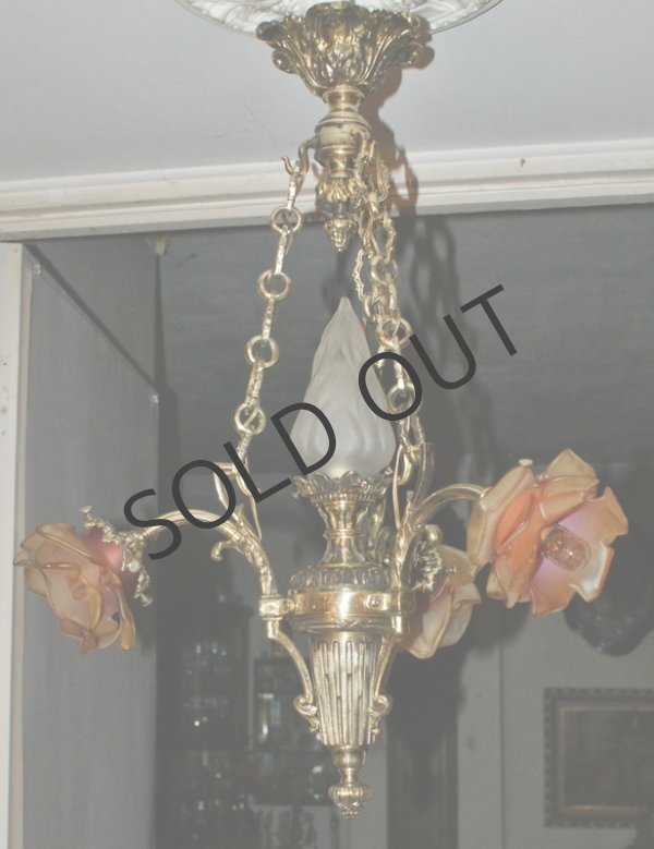 画像4: 薔薇と松明の小さなシャンデリア (4)