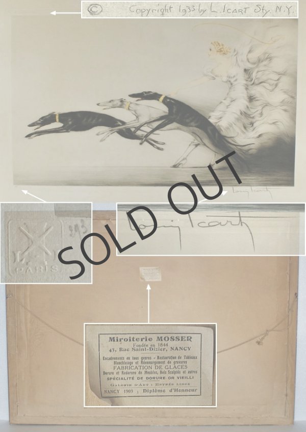 画像6: 【ICART】ルイ・イカール ≪SPEED II≫オリジナル銅版画 (6)