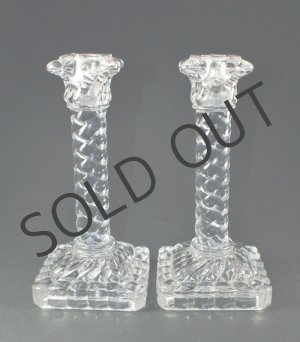画像: 【BACCARAT】バカラ　Bambous tors角型キャンドルスタンド1対