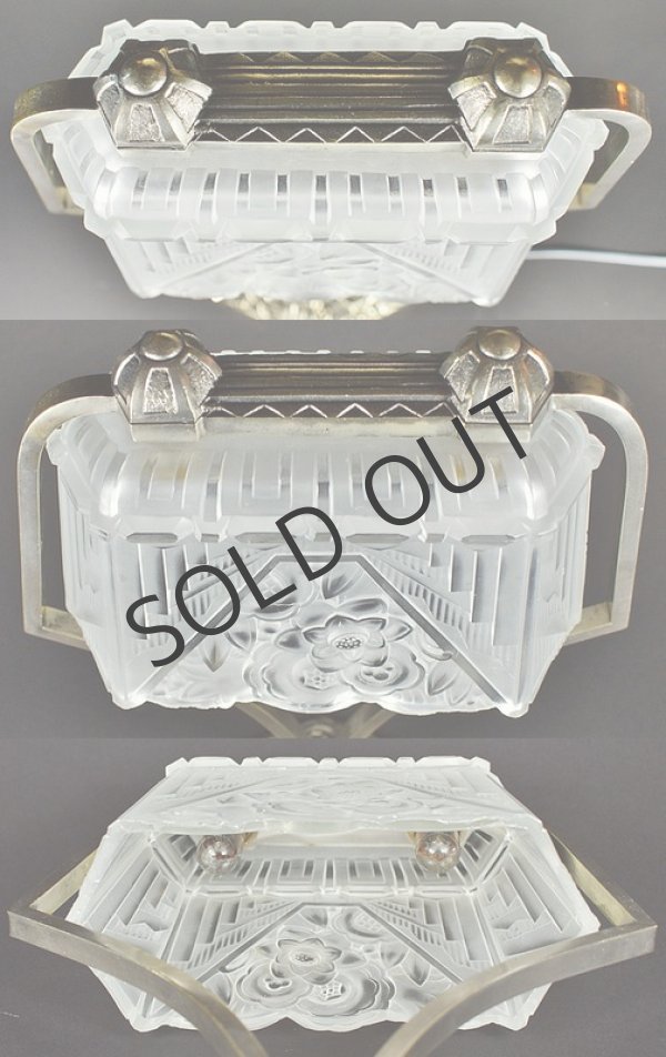 画像5: 【ROBERT】ロベール　アールデコの2灯式ランプ (5)