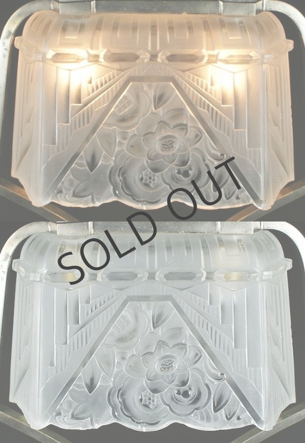 画像4: 【ROBERT】ロベール　アールデコの2灯式ランプ (4)