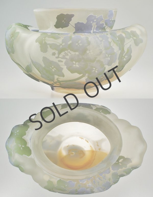 画像3: 【GALLE】エミール・ガレ　紫陽花文大型花器 (3)