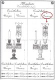 画像7: 【BACCARAT】バカラ 2灯式火屋付きキャンドルスタンド Bambous tors (7)