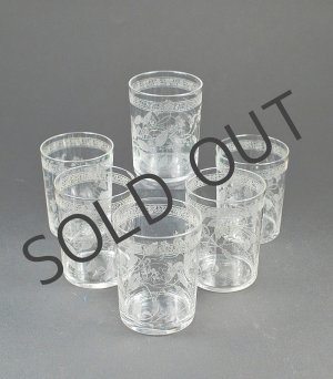 画像: 【BACCARAT】バカラ　草花文グラヴュールのゴブレ6客