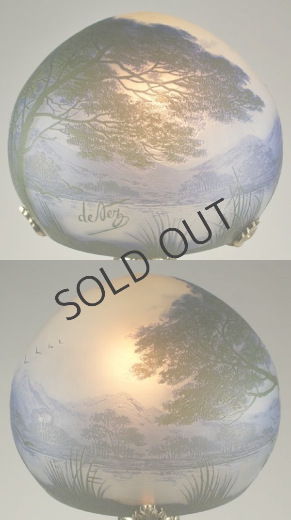 画像4: 【de Vez】ドゥヴェーズ　湖水風景文ランプ (4)