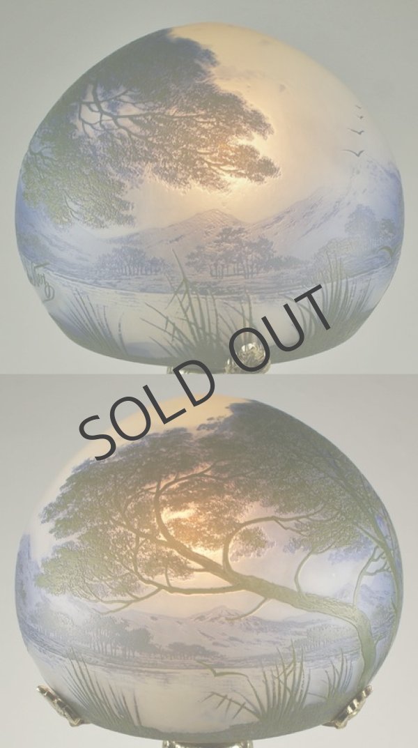 画像5: 【de Vez】ドゥヴェーズ　湖水風景文ランプ (5)