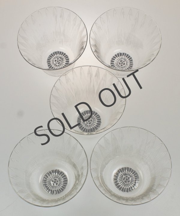 画像3: 【LALIQUE】ルネ・ラリック　LOTUS ゴブレ5客 (3)