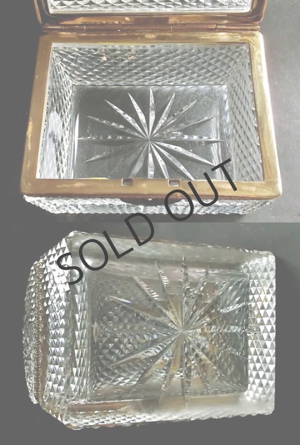 画像5: 【Le Creusot-Baccarat】カットクリスタルの鍵付き玉手箱 (5)