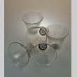 画像1: 【LALIQUE】ルネ・ラリック　LOTUS ゴブレ5客 (1)