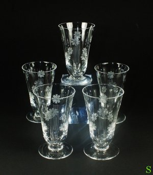 画像: 【CRISTAL de SEVRES】セーヴル　グラス(S)5客